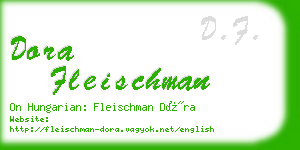 dora fleischman business card
